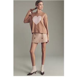 Anthropologie The Carys Mock-Neck Sweater by Maeve Medium